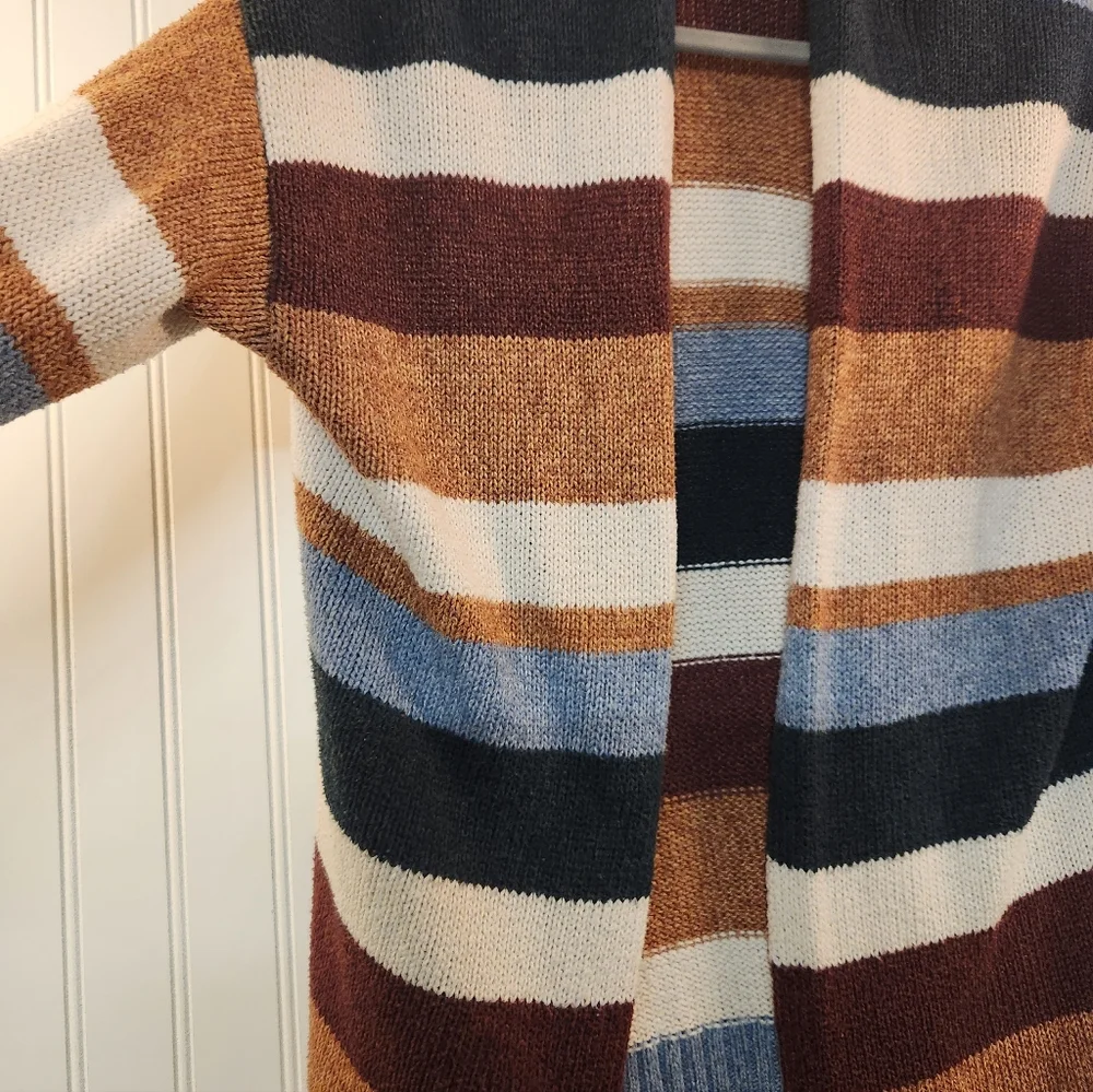American Eagle Women's Multicolor Open Cardigan Sweater Size XS/S 3/4 Sleeve...‎
